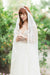 Love Story-English Net Drop Veil with Embroidered Leaf Trim- Online Exclusive